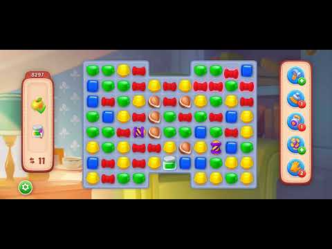 Homescapes ASMR let's play ⏯️ game 🎮 level 8297 Getting Jam Boosters Mood / Professional winner 🏆