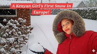 FIRST SNOW❄️ EXPERIENCE! A Cozy Winter Day In Belgium|My First Snowfall in Europe|Life in Belgium ❤️