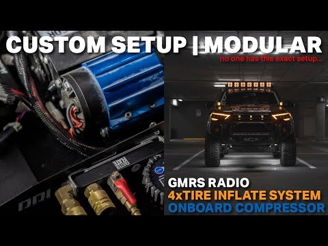 4Runner SPACE Efficient On Board Compressor/Radio/Inflate System | Desert Does It, Midland, ARB Twin