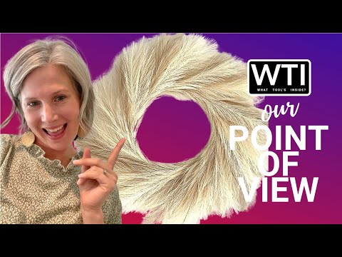 LUNAMA Faux Pampas Grass Wreath - WTI product video review