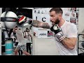 CALEB PLANT THROWING TEXTBOOK COMBINATIONS WHILE TRAINING FOR CANELO ON THE DOUBLE END BAG