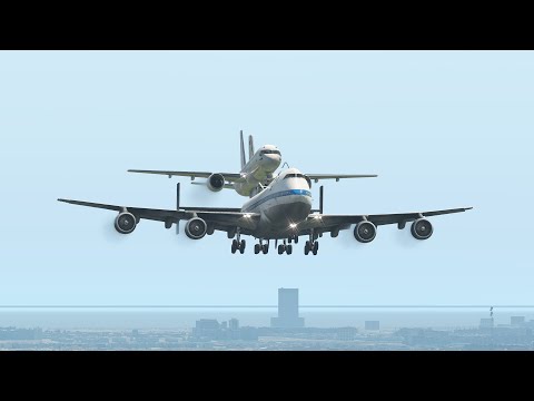 Boeing 747 Successful Rescues Boeing 757- 200 After Engine Failure | Xplane11