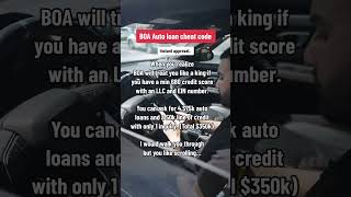 BOA Auto loan cheat code