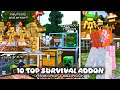 TOP 10 Most Useful Survival Addons For Minecraft Bedrock MCPE 1 21 2025 Update