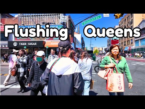 4K | Exploring Flushing Queens | NYC Largest Chinatown | USA Travel