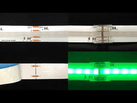 How to Connect RGBCCT COB LED Strip Light FCOB-24V-RGBCCT? - superlightingled