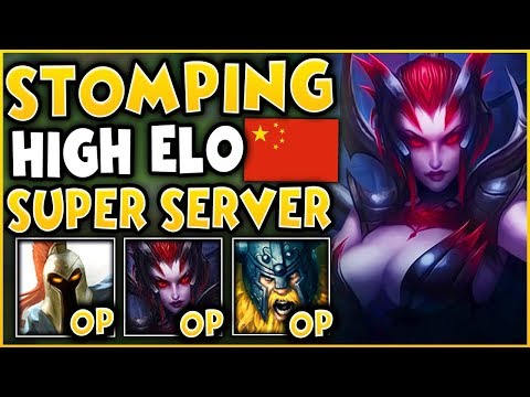 STOMPING HIGH ELO ON CHINA SUPER SERVER - League of Legends