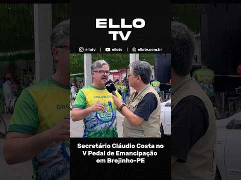 O secretário Cláudio Costa comemorou o sucesso do V Pedal de Emancipação, em Brejinho-PE