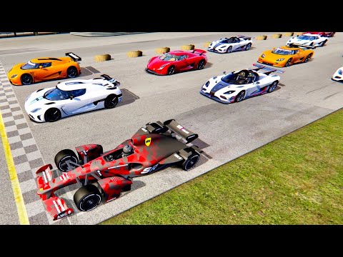 2021 Formula Rapide vs Koenigsegg Supercars - Old Monza