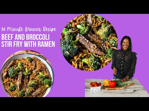 Beef and Broccoli Stir Fry with Ramen Quick 30 Minute Recipe
