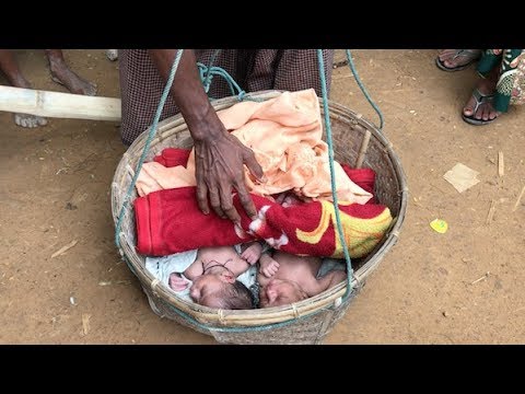 Rohingya refugees: Newborn twins seek safety in Bangladesh