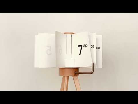 Paper Leaves NRH Mini Desk Clock