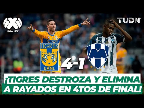 Humiliating! Tigres thrashing Monterrey | Tigres 4-1 Rayados | 2017 CL Quarterfinals | TUDN