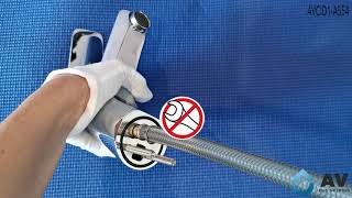 установка смесителя для умывальника