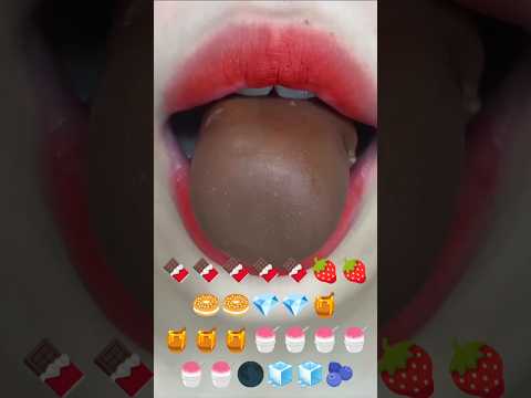 ASMR EATING EMOJI FOOD @closerfood #subscribe #asmr #shorts