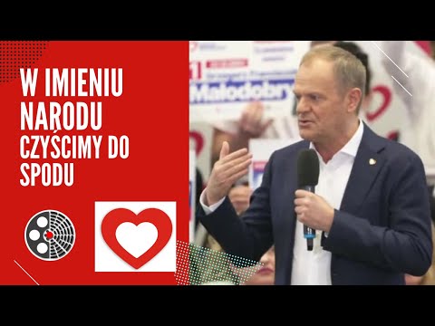 Donald Tusk: W imieniu narodu czyścimy do spodu