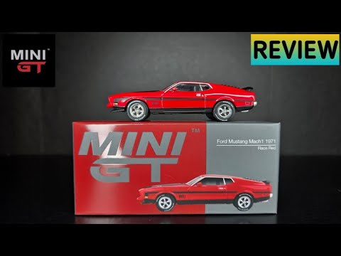 Feature Image thumbnail for the video blog Classic!  Mini GT - 1971 Ford Mustang Mach1 - Race Red - REVIEW by  booster_diecast