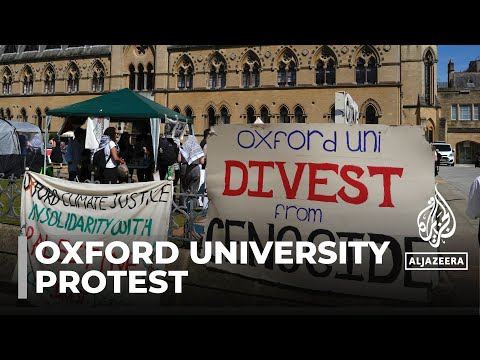 Oxford rally: Students march in solidarity with Palestinians
