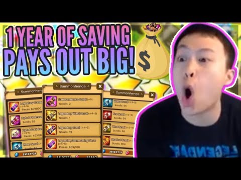 2 Transcendence Scrolls! 1,000+ Scrolls?! - He SAVED For 1 Year! NAT 5 Fiesta! - Summoners War