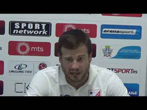 Konferencija za novinare posle meča protiv Radnika (11. 8. 2019)