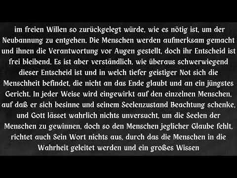 NEUBANNUNG IN DER MATERIE ....