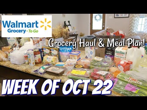 GROCERY HAUL & MEAL PLAN | WALMART | FAMILY OF 4 | 10/22/18