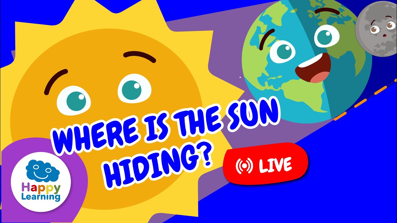LIVE: ECLIPSES. WILL THE SUN DISAPPEAR? ☀️ | Educational Videos for Children | @HappyLearningEN