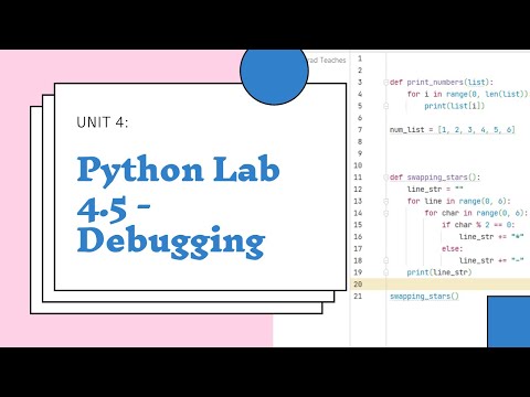 Python Lesson 4 5 Lab Debugging