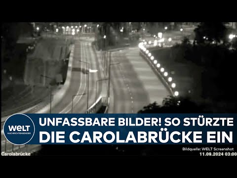 Video Thumbnail: DRESDEN: Carolabrücke! Unfassbare Bilder! Überwachungsvideo zeigt den Moment des Einsturzes