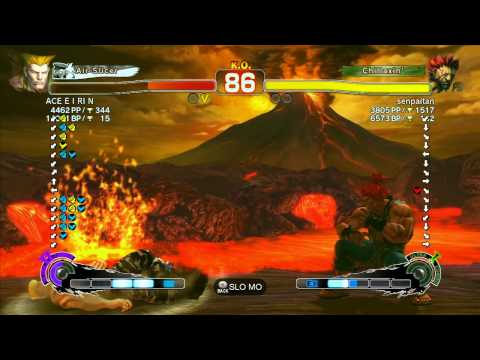 ACE E I RI N (Guile) vs senpaitan (Akuma) - SSF4 Arcade Edition Xbox Live Ranked Match