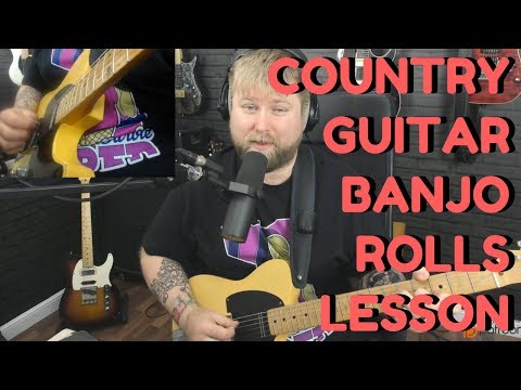 Hybrid Picking And Banjo Rolls - Country Guitar Lesson How To