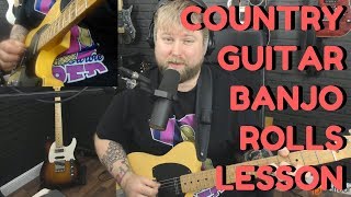 Video thumbnail for Hybrid Picking And Banjo Rolls - Country Guitar Lesson How To by Levi Clay