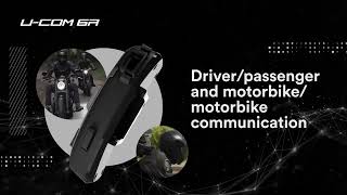 Bluetooth headset pro uzavřené a otevřené přilby Interphone U-COM6R, Twin Pack