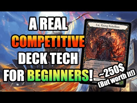 This $250 Deck Wins Tournaments! Beginner Flesh and Blood TCG Fai Deck Tech!