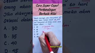 Download lagu Soal CPNS 2023, Cara Cepat Perbandingan berbalik nilai #cpns2023 #soalskd #perbandinganberbaliknilai mp3