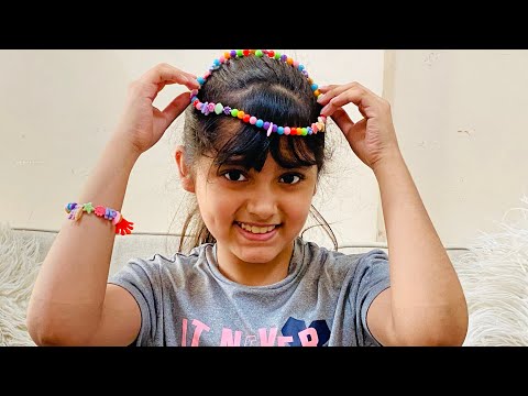 handmade beaded bracelets tutorial || Hooria and arish / how to make beaded necklaces / bracelets