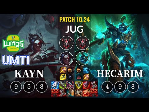 JAG UmTi Kayn vs Hecarim Jungle - KR Patch 10.24