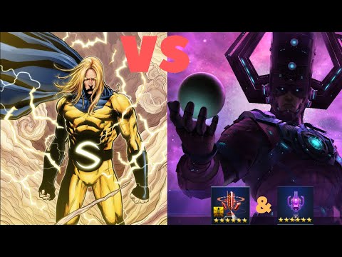 T3 SENTRY vs GALACTUS GBR SOLO (No CTP & RAGE) Comparison - Marvel Future Fight