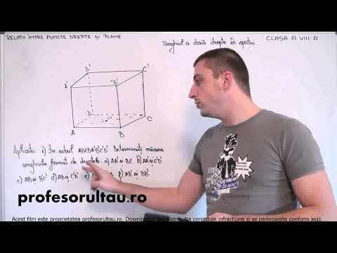 unghiul a doua drepte in spatiu exemple - profesorultau.ro