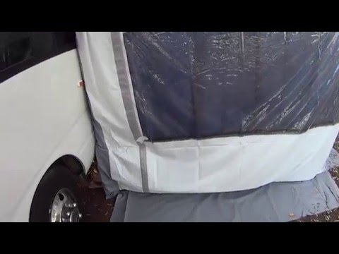 Fiamma privacy room Toyota Coaster