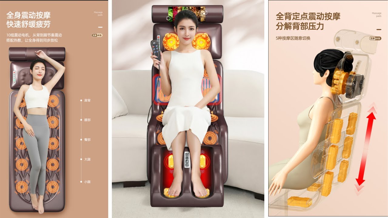5-in-1 Smart Electric Massage Cushion Review | Neck, Back, Waist Pain Relief at Home!