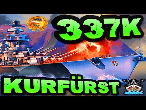 Kurfürst knallt 337K DMG *GERMANY!!!* "300K Club" ⚓️ in World of Warships 🚢
