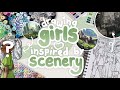 DRAWING Cute Girls Inspired By PINTEREST SCENERY Character Design Challenge