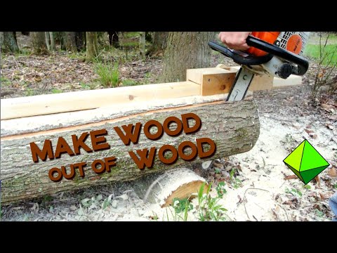 Chainsaw beam guide from wood (DIY mini mill)