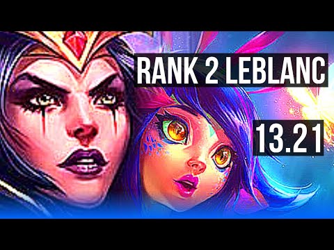 LEBLANC vs NEEKO (MID) | Rank 2 LeBlanc, Rank 6, Legendary, 16/3/5 | KR Challenger | 13.21