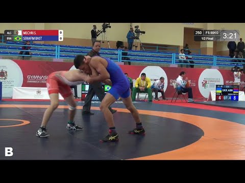 1/2 FS - 55 kg: S. MECHRI (ALG) v. M. SERAFIM BAST (BRA)