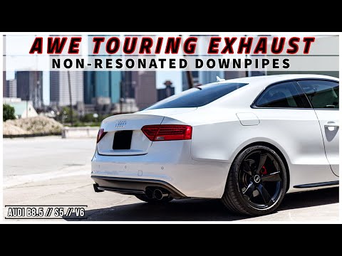 Audi S5 || AWE Touring Exhaust with Non-Res Downpipes (Downshifts & Accelerations) || V01//2019