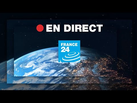Capture d'écran du flux en direct de la chaîne France 24 (Français)