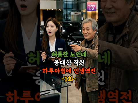 허름한 노인네 응대한 직원 하루아침에 인생역전 1화  #시니어사연 #영감을주는이야기 #오디오북 #사이다사연