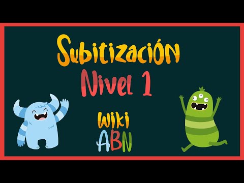 Subitizacion  Nivel 1 - WikiAbn - números 1 2 3 4